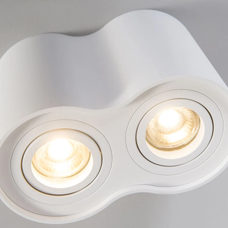 Am billigsten 😉 QAZQA Moderner Spot weiß kippbar - Rondoo Duo 👍 6 Am billigsten 😉 QAZQA Moderner Spot weiß kippbar - Rondoo Duo 👍 – Bild 6