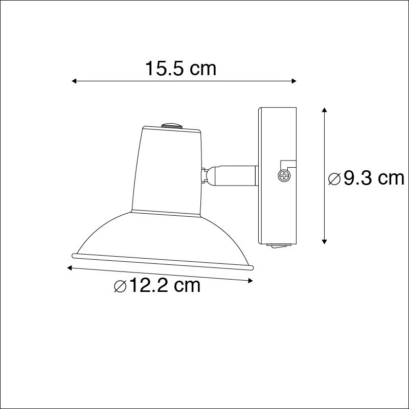 Am billigsten ⭐ QAZQA Design Wand- und Deckenstrahler schwarz mit Gold 1-Licht - Avril 🔔 4 Am billigsten ⭐ QAZQA Design Wand- und Deckenstrahler schwarz mit Gold 1-Licht - Avril 🔔 – Bild 4