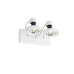 Bestes Angebot ⌛ QAZQA Professional Modernes Spotweiß 2-Licht - Master 70 😉 -Deckenleuchten Verkaufs-Shop 9010 102884 10