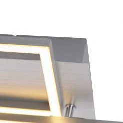 Schlussverkauf 💯 QAZQA Deckenleuchte Stahl inkl. LED 3-stufig dimmbar - Plazas Novo ⌛ -Deckenleuchten Verkaufs-Shop 9010 102925 7