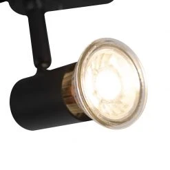 Aktion ✨ QAZQA Schienenfleck 3-phasig schwarz - Jeany 🎁 -Deckenleuchten Verkaufs-Shop 9011 98358 7