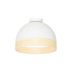 Großhandel ⌛ QAZQA Orientalische Deckenlampe weiß mit Rattan 30 cm - Magna Rattan ✨