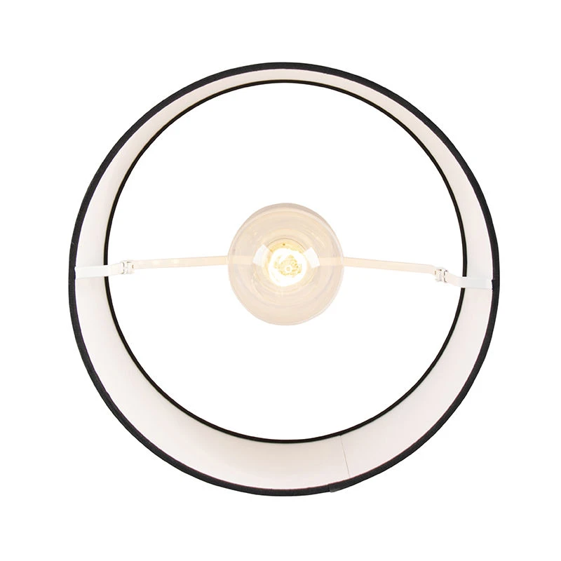 Großhandel 🔔 QAZQA Moderne Deckenleuchte weiß mit schwarzem Schirm 35 cm - Combi 🎉 6 Großhandel 🔔 QAZQA Moderne Deckenleuchte weiß mit schwarzem Schirm 35 cm - Combi 🎉 – Bild 6