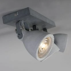 Am billigsten 😉 QAZQA Industriespot grauer Beton 3-flammig - Creto 🔥 -Deckenleuchten Verkaufs-Shop 9043 94004 7