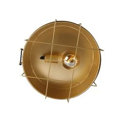 Am billigsten 🥰 QAZQA Industrielle Deckenleuchte schwarz mit Gold 35 cm - Barril 😀 -Deckenleuchten Verkaufs-Shop 9046 104876 5