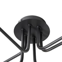 Budget 😍 QAZQA Design plafondlamp zwart 6-lichts - Facile ✔️ -Deckenleuchten Verkaufs-Shop 9057 105648 5