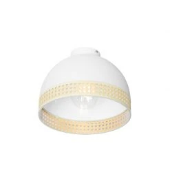 Großhandel ⌛ QAZQA Orientalische Deckenlampe weiß mit Rattan 30 cm - Magna Rattan ✨ -Deckenleuchten Verkaufs-Shop 9059 105032 7