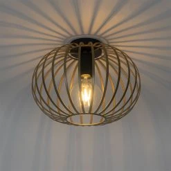 Aktion 😀 QAZQA Design Deckenleuchte Messing 30 cm - Johanna ⌛ -Deckenleuchten Verkaufs-Shop 9082 103614 10