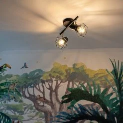 Top 10 ✨ QAZQA Art Deco Spot schwarz schwenk- und neigbar - Mosh 2 ⭐