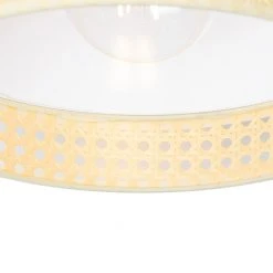 Großhandel ⌛ QAZQA Orientalische Deckenlampe weiß mit Rattan 30 cm - Magna Rattan ✨ -Deckenleuchten Verkaufs-Shop 9115 105032 3