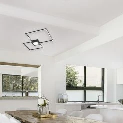 Blitzangebot 😀 Trio Leuchten Design Deckenleuchte grau inkl. LED 3-stufig dimmbar - Cindy 👍 -Deckenleuchten Verkaufs-Shop 9125 103679 2