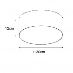 Top 10 🎁 QAZQA Deckenleuchte grau 30 cm mit goldener Innenseite - Drum ⭐ 14 Top 10 🎁 QAZQA Deckenleuchte grau 30 cm mit goldener Innenseite - Drum ⭐ -Deckenleuchten Verkaufs-Shop 9125 105476 3