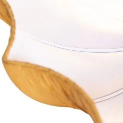 Bestes Angebot ✨ QAZQA Design-Deckenlampe Gold Silk 52 cm 3-flammig - Plu 🔥 -Deckenleuchten Verkaufs-Shop 9142 105324 4