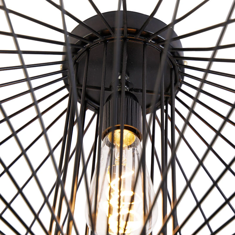 Rabatt 🎉 QAZQA Design-Deckenleuchte schwarz - Zahra 🛒 3 Rabatt 🎉 QAZQA Design-Deckenleuchte schwarz - Zahra 🛒 – Bild 3