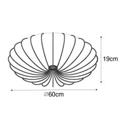 Top 10 🔥 QAZQA Design-Deckenleuchte weiße Seide 60 cm 5-flammig - Plu 🎉 -Deckenleuchten Verkaufs-Shop 9167 105317 3