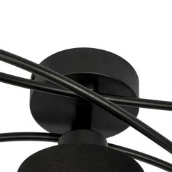 Auslauf 🎉 QAZQA Moderne Deckenleuchte schwarz 5-Licht - Hetta 🎉 -Deckenleuchten Verkaufs-Shop 9181 102407 7