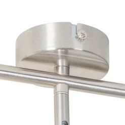 Rabatt 😉 QAZQA Moderne Deckenleuchte aus Stahl 3-flammig verstellbar - Jeana 🎉 -Deckenleuchten Verkaufs-Shop 9189 103882 5