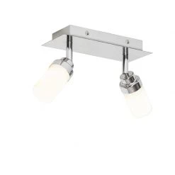 Schlussverkauf ⭐ QAZQA Moderne badkamer spot staal 2-lichts IP44 - Japie ❤️ -Deckenleuchten Verkaufs-Shop 9190 105906 7