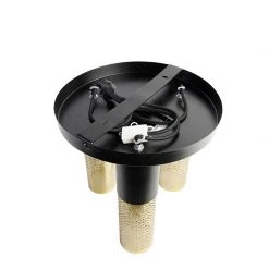 Billig 👍 QAZQA Industrielle Deckenlampe schwarz mit goldenem rundem 3-Licht - Raspi ✨ 21 Billig 👍 QAZQA Industrielle Deckenlampe schwarz mit goldenem rundem 3-Licht - Raspi ✨ -Deckenleuchten Verkaufs-Shop 9194 104452 9