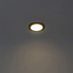 Bester Verkauf 🔔 QAZQA Deckenleuchte schwarz 17 cm inkl. LED 3-stufig dimmbar IP44 - Steve ⭐ -Deckenleuchten Verkaufs-Shop 9212 102734 9