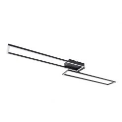Angebote 👏 QAZQA Deckenleuchte schwarz 110 cm inkl. LED 3-Stufen dimmbar - Plazas Novo 😉 -Deckenleuchten Verkaufs-Shop 9213 102926 16