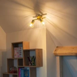 Angebote 🧨 QAZQA Art Deco Spot Messing dreh- und neigbar - Mosh 2 👍