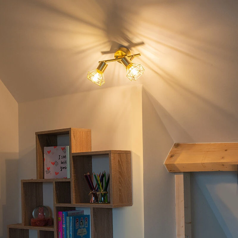 Angebote 🧨 QAZQA Art Deco Spot Messing dreh- und neigbar - Mosh 2 👍 1 Angebote 🧨 QAZQA Art Deco Spot Messing dreh- und neigbar - Mosh 2 👍