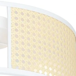 Budget 🎁 QAZQA Retro-Deckenleuchte weiß mit Rattan 40 cm - Akira 🔔 16 Budget 🎁 QAZQA Retro-Deckenleuchte weiß mit Rattan 40 cm - Akira 🔔 -Deckenleuchten Verkaufs-Shop 9257 105044 2