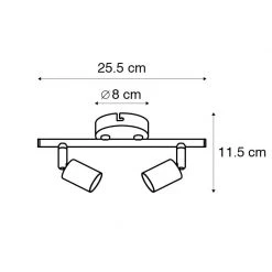 Besorgen 💯 QAZQA Industrie-Spot schwarz neigbar - Jeany 2 💯 -Deckenleuchten Verkaufs-Shop 9257 93275 4