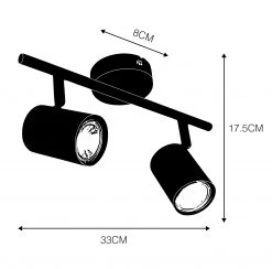Rabatt 🌟 QAZQA Moderner Spot weiß kippbar - Jeana 2 🌟 -Deckenleuchten Verkaufs-Shop 9257 93286 4
