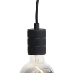 Aktion 😉 QAZQA Schienensystem mit 3 Spots und Pendelleuchte 1-phasig schwarz - Cavalux Jeana 🛒 -Deckenleuchten Verkaufs-Shop 9268 102476 2