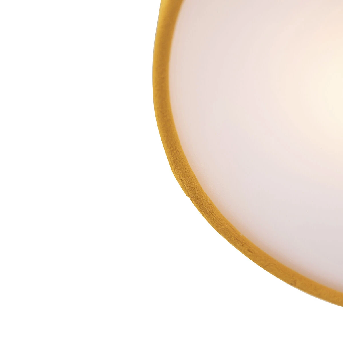 Besorgen 🛒 QAZQA Deckenleuchte ocker 30 cm mit goldener Innenseite - Drum 💯 2 Besorgen 🛒 QAZQA Deckenleuchte ocker 30 cm mit goldener Innenseite - Drum 💯 – Bild 2