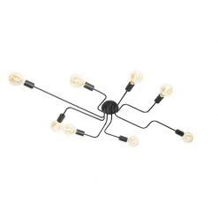 Bestpreis 🛒 QAZQA Design plafondlamp zwart 8-lichts - Facile 👏 17 Bestpreis 🛒 QAZQA Design plafondlamp zwart 8-lichts - Facile 👏 -Deckenleuchten Verkaufs-Shop 9279 105649 5