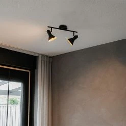 Coupon 🔔 QAZQA Moderner Spot schwarz 2-Flammig - Magno Vato 🔔