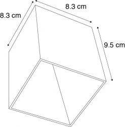 Angebote 🥰 QAZQA Moderner Aufbaustrahler Gold - Qubo 1 🛒 -Deckenleuchten Verkaufs-Shop 9296 94358 4