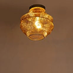 Rabatt 👍 QAZQA Orientalische Deckenlampe Gold 25 cm - Vadi ⌛ -Deckenleuchten Verkaufs-Shop 9299 104304 7