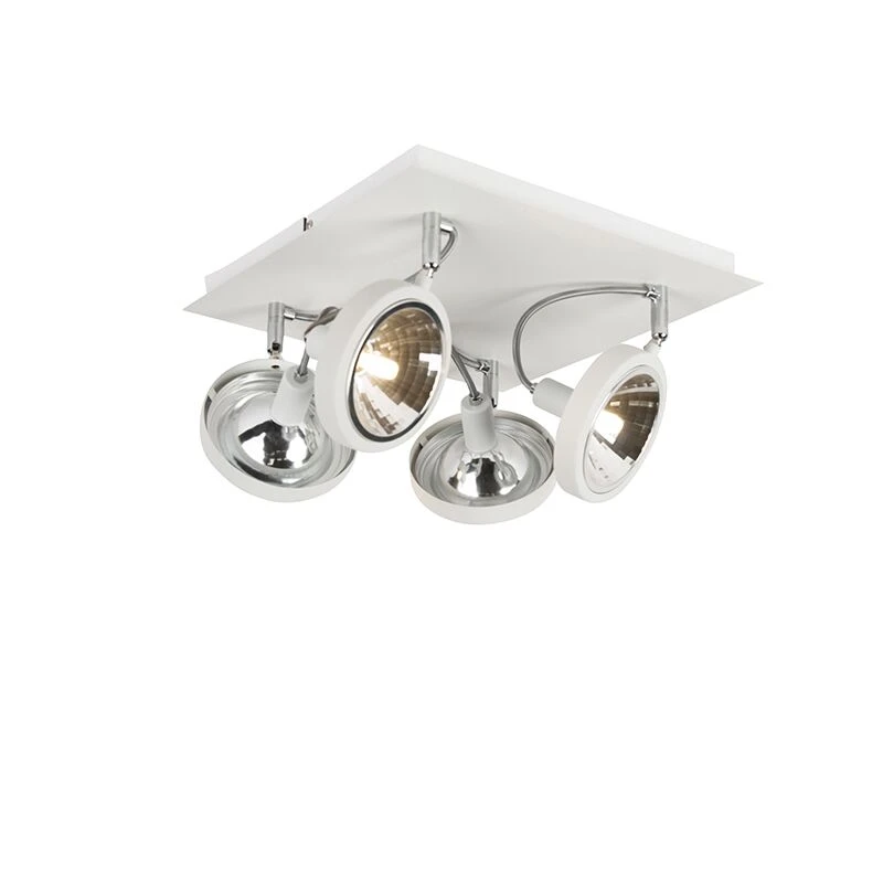 Billig 👍 QAZQA Design Spot weiß 4-flammig einstellbar - Nox 🌟 5 Billig 👍 QAZQA Design Spot weiß 4-flammig einstellbar - Nox 🌟 – Bild 5