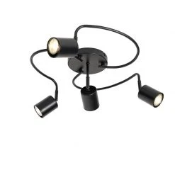 Budget ⭐ QAZQA Moderner Deckenspot schwarz verstellbar 4-flammig - java 🔥 -Deckenleuchten Verkaufs-Shop 9329 105845 6