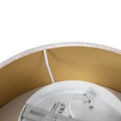 Auslauf 😍 QAZQA Deckenleuchte rosa 30 cm mit goldener Innenseite - Drum 🔥 -Deckenleuchten Verkaufs-Shop 9334 105480 7