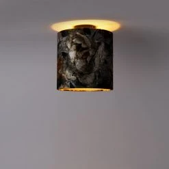 Brandneu 🤩 QAZQA Deckenleuchte schwarzer Samtschirm Blumenmuster 25 cm - Kombi 🥰 -Deckenleuchten Verkaufs-Shop 9336 104214 9