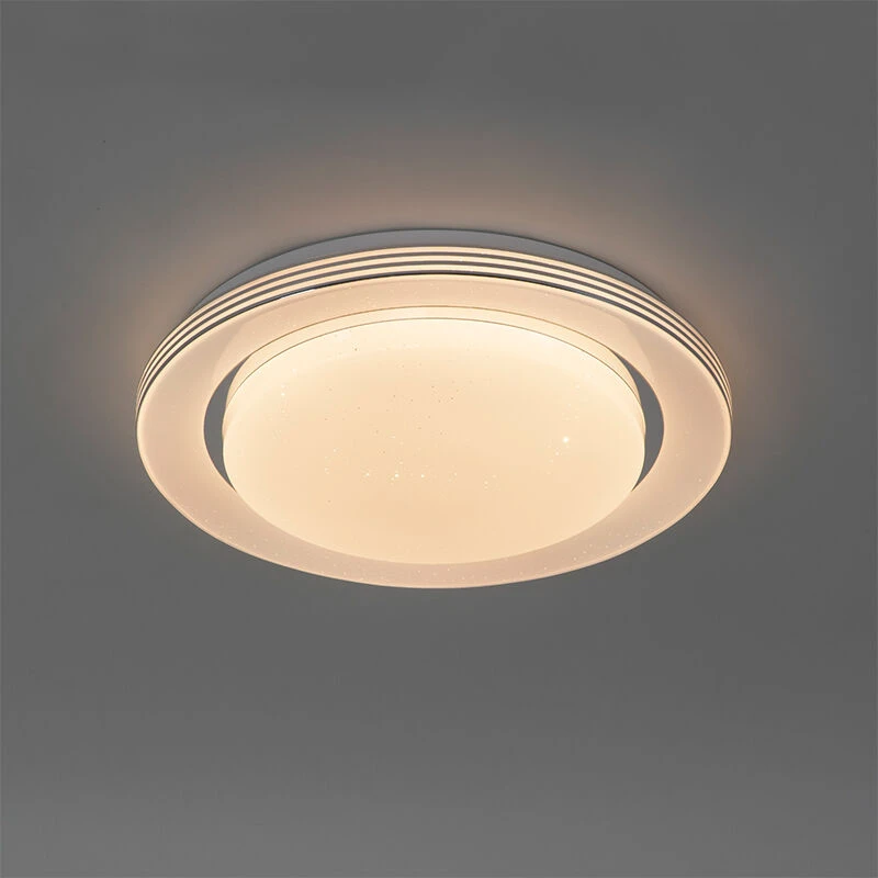 Großhandel ⌛ QAZQA Deckenleuchte weiß 38 cm inkl. LED mit Fernbedienung - Jochem 🔥 11 Großhandel ⌛ QAZQA Deckenleuchte weiß 38 cm inkl. LED mit Fernbedienung - Jochem 🔥 – Bild 11