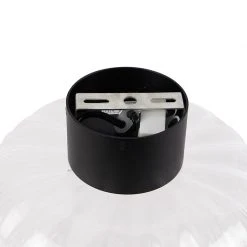 Auslauf 😉 QAZQA Design Deckenleuchte schwarz mit klarem Glas - Qara 🌟 21 Auslauf 😉 QAZQA Design Deckenleuchte schwarz mit klarem Glas - Qara 🌟 -Deckenleuchten Verkaufs-Shop 9383 102207 9