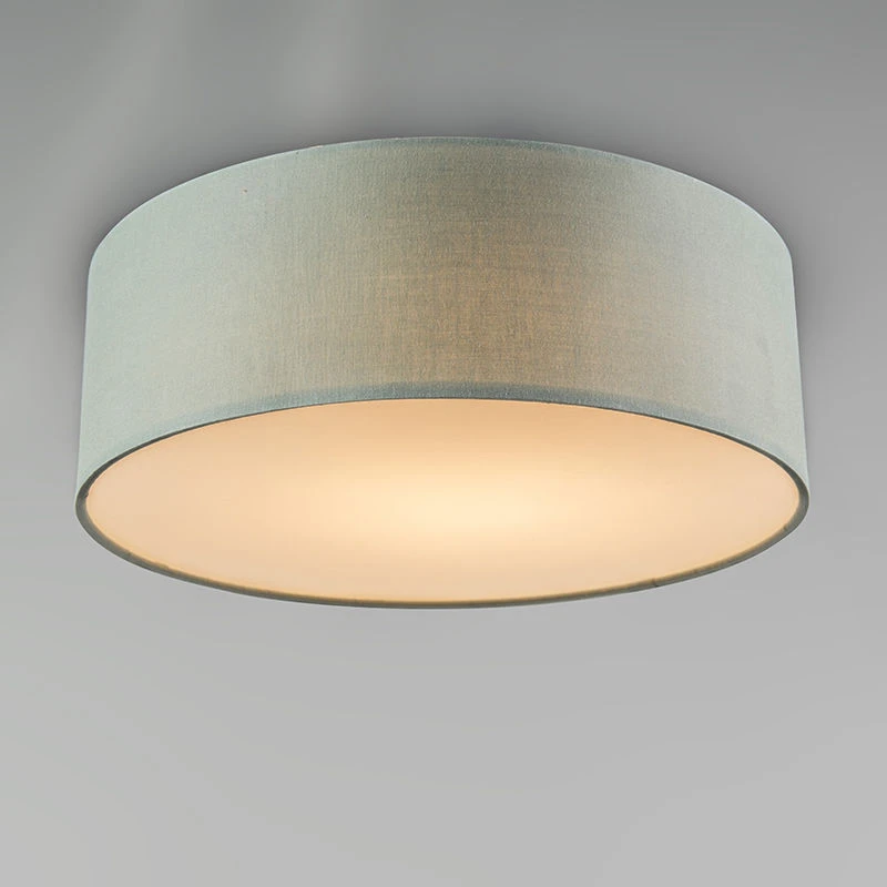 Rabatt 🤩 QAZQA Deckenleuchte grün 30 cm inkl. LED - Drum LED ⭐ 2 Rabatt 🤩 QAZQA Deckenleuchte grün 30 cm inkl. LED - Drum LED ⭐ – Bild 2