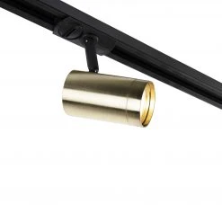 Blitzangebot ⭐ QAZQA Schienensystem mit 5 Punkten 1-phasig schwarz mit Gold - Jeana 🌟 -Deckenleuchten Verkaufs-Shop 9398 99265 4 1