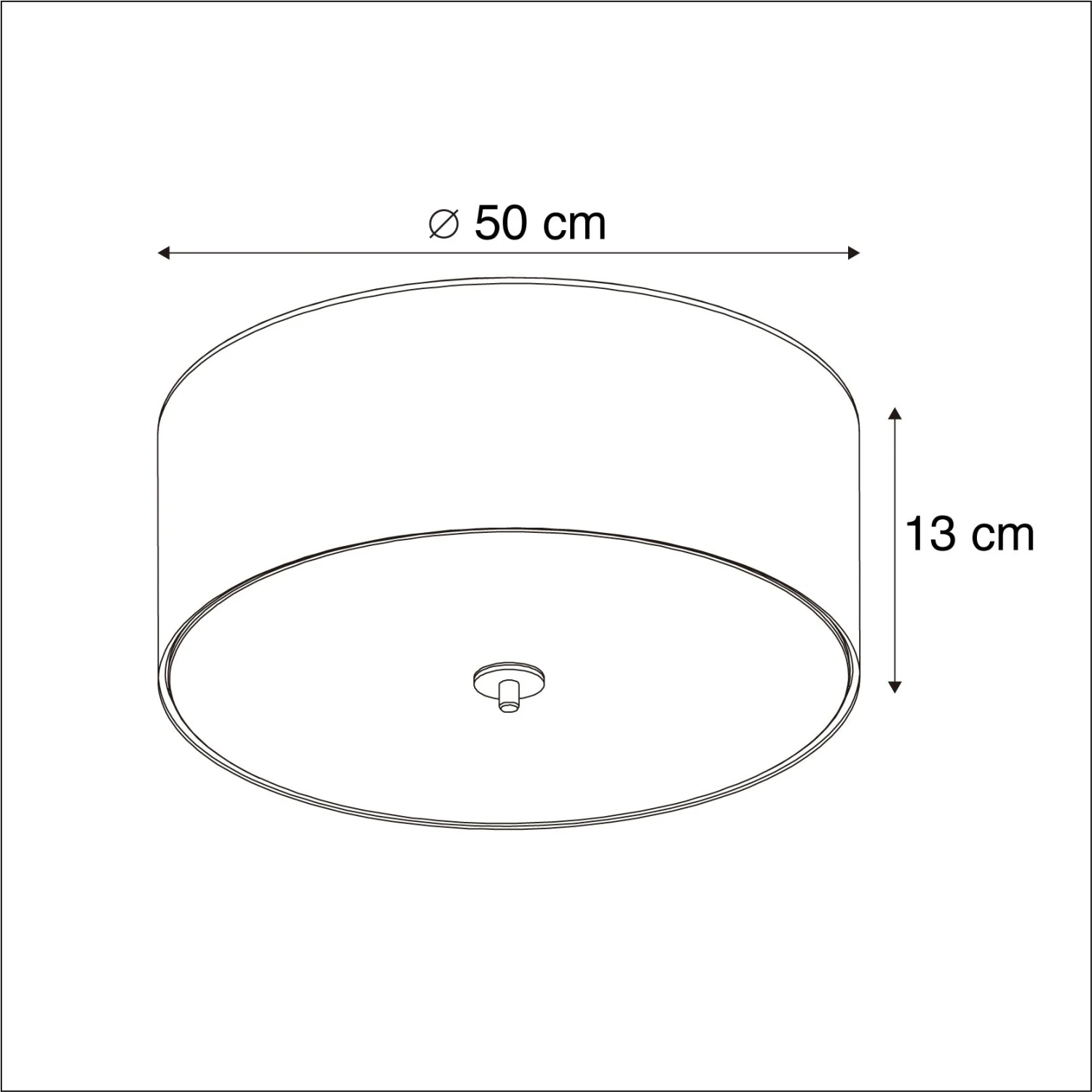 Auslauf ❤️ QAZQA Ländliche Deckenleuchte grün 50 cm - Drum Jute 🔥 4 Auslauf ❤️ QAZQA Ländliche Deckenleuchte grün 50 cm - Drum Jute 🔥 – Bild 4