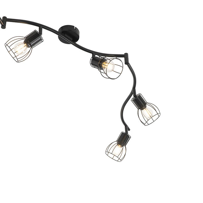 Budget 😀 QAZQA Moderne Deckenleuchte schwarz 162 cm 6-Lichter - Botu ❤️ 8 Budget 😀 QAZQA Moderne Deckenleuchte schwarz 162 cm 6-Lichter - Botu ❤️ – Bild 8