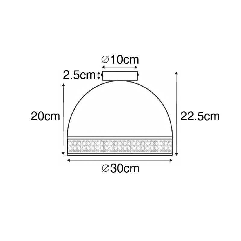 Am billigsten 🎉 QAZQA Orientalische Deckenlampe schwarz mit Rattan 30 cm - Magna Rattan 🎁 5 Am billigsten 🎉 QAZQA Orientalische Deckenlampe schwarz mit Rattan 30 cm - Magna Rattan 🎁 – Bild 5