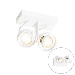 Beste Bewertungen von 😀 QAZQA Moderne spot wit 2-lichts - Master 50 ❤️