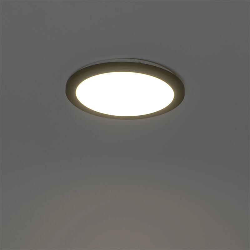 Blitzangebot 🥰 QAZQA Deckenleuchte schwarz 30 cm inkl. LED 3-stufig dimmbar IP44 - Steve 🎉 10 Blitzangebot 🥰 QAZQA Deckenleuchte schwarz 30 cm inkl. LED 3-stufig dimmbar IP44 - Steve 🎉 – Bild 10