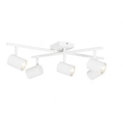 Beste Bewertungen von 🔥 QAZQA Moderne Deckenleuchte weiß 5-flammig verstellbar - Jeana 🎁 -Deckenleuchten Verkaufs-Shop 9472 103891 9